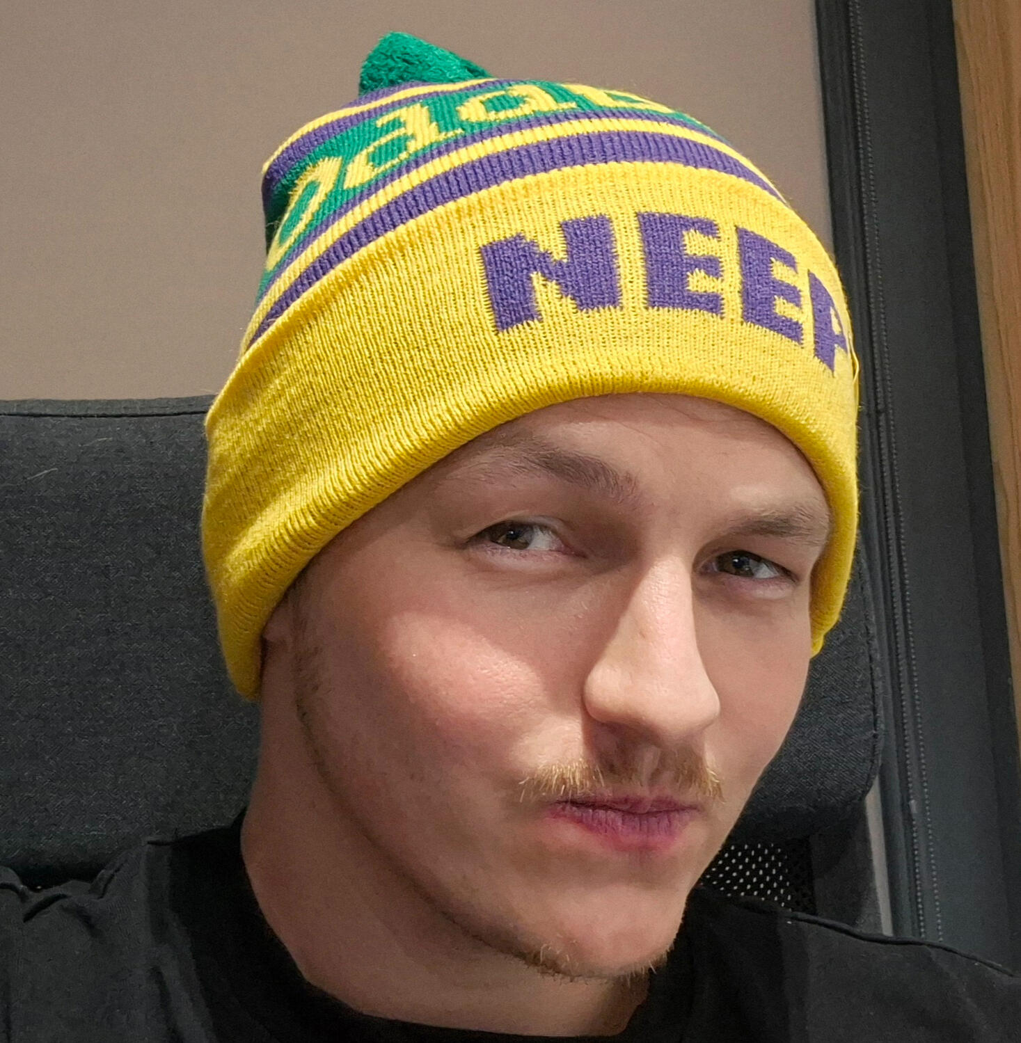 Piotr from Poland wearing a Neep hat